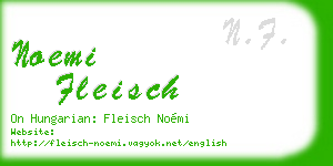 noemi fleisch business card